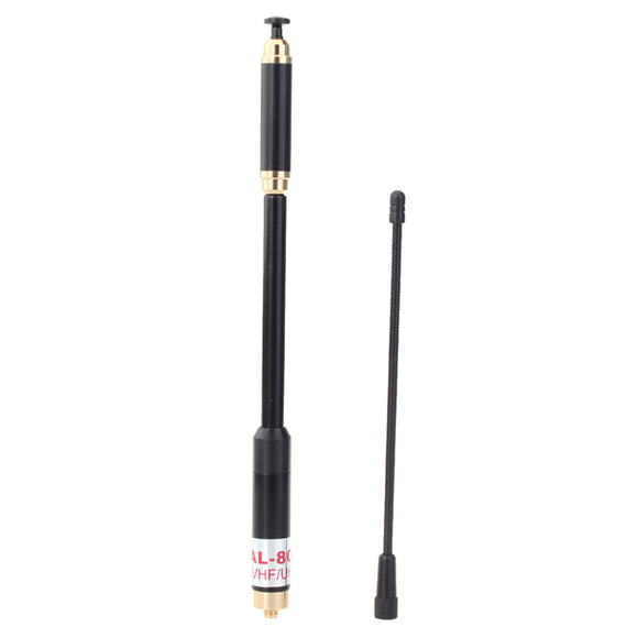 AL-800 10W Telescoping Dual band Radio Antenna for Walkie Talkies