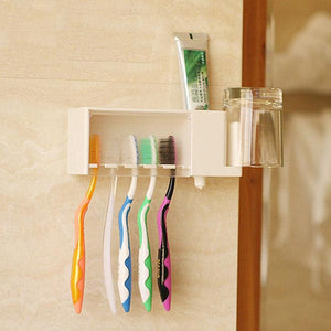 Multi-function Bathroom Toothbrush Gargle Toothpaste Holder