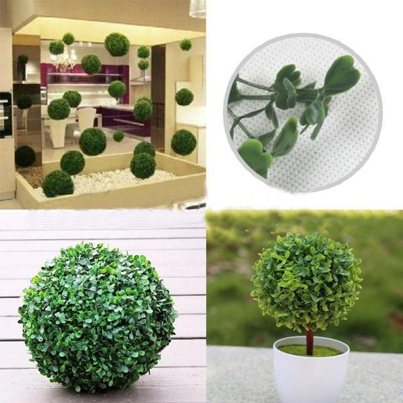 Plastic Artificial Topiary Ball Tree Decoration Plant