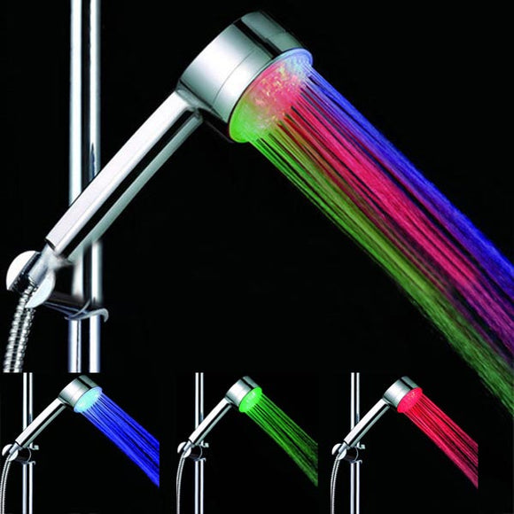 LED Colored Automatic Temperature Sensor Hand Shower Head