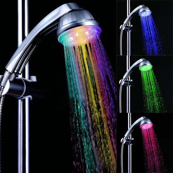 Romantic LED Light Automatic Temperature Sensor Bath Shower Head