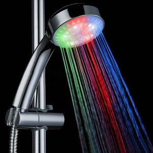 LED Multi-color Temperature Sensor Bathroom Hand Shower Head