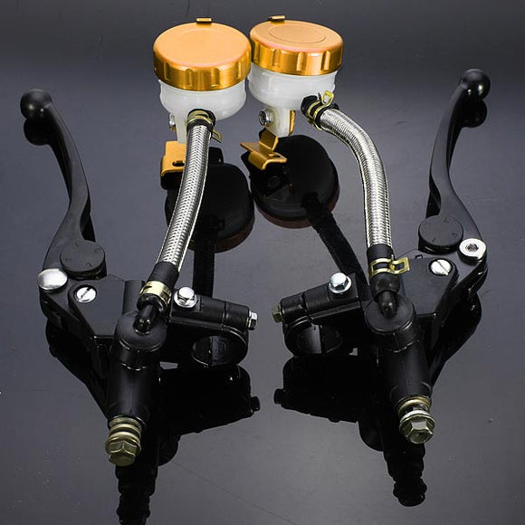 1pair 7/8inch Motorcycle Handlebar Hydraulic Brake Master Cylinder