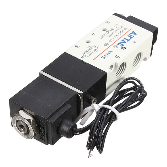 DC 12V 2.5W  Car Solenoid Air Valve 5 Port 2 Position