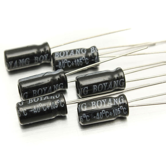 200 Pcs 0.1uF To 220uF 15 Value Electrolytic Capacitor Assortment Kit