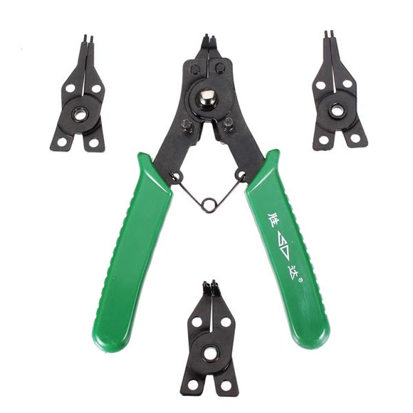 SD Snap Ring Pliers 4 in 1 Retaining Circlip Tool Replaceable Tips