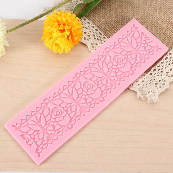 Silicone Lace Mold Chocolate Fandant Cake Decorating Mould