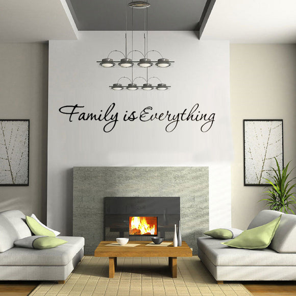 DIY Family is Everything Removable Home Decor Art Vinyl Quote Wall Sticker