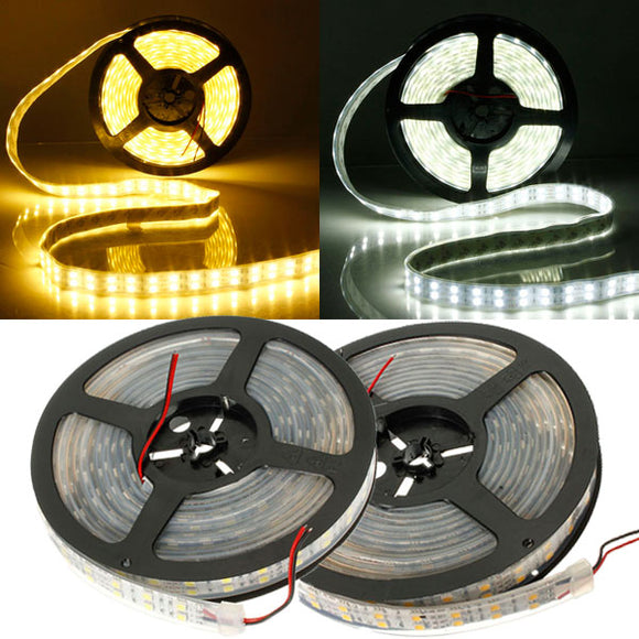 5M Double Row SMD 5050 600Leds LED Strip Light Waterproof 12V