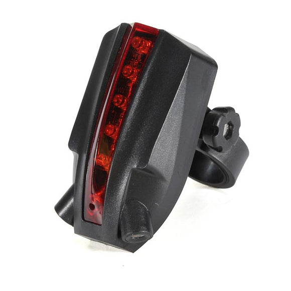 5 LED 2 Laser Beams Intelligent Bike Logo Safety Rear Tail Light