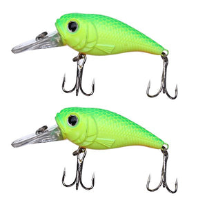 45mm/5g Crank Lure Plastic Hard Fishing Lure Bass Bait