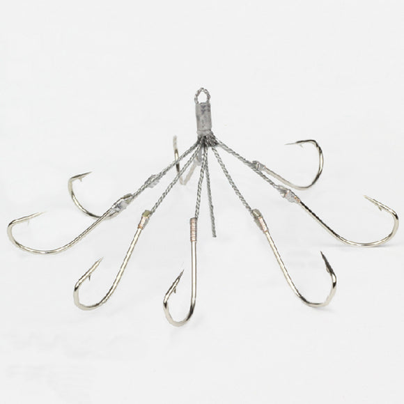 ZANLURE Fishing Hook 8 Claw Hook Super Sharp Hooks With Barbed Fishing Hook