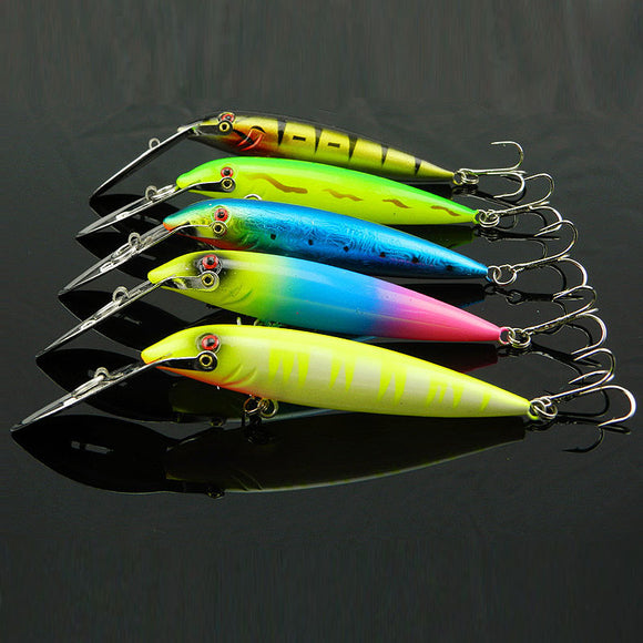 Minnow Fishing Lure Bass Hard Bait Tackle Hooks