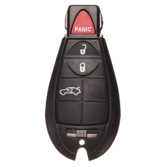 Remote Key Shell Case For Chrysler Dodge 4 Button Black Replacement