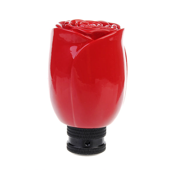 Universal  Red Rose Car Gear Stick Shift Knob Lever