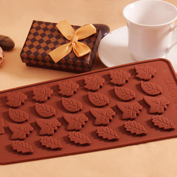 Leaves Silicone Fondant Cake Decorating Mold Chocolate Soap Mold