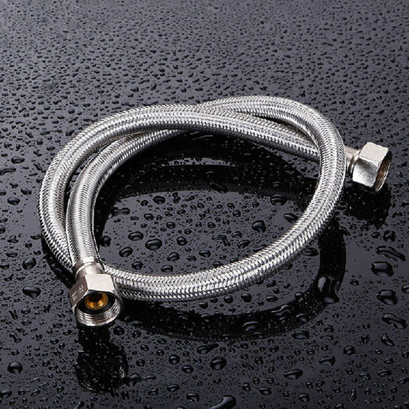 Stainless Steel Weave Water Supply Hose Bathroom Double Head Pipe