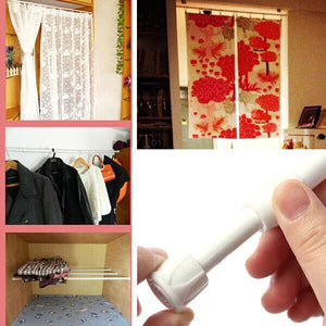 55-90cm Extendable Window Curtain Telescopic Rod Shower Curtain Pole