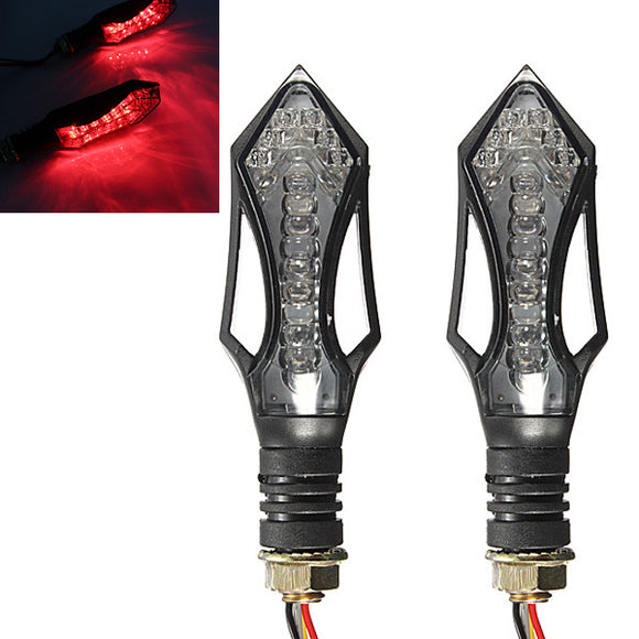 2x Universal Motorcycle LED Turn Signal Indicator Light 12V