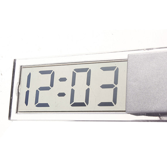 Suction Cup Car Dashboard Windscreedn Digital Lcd Display Mini Clock