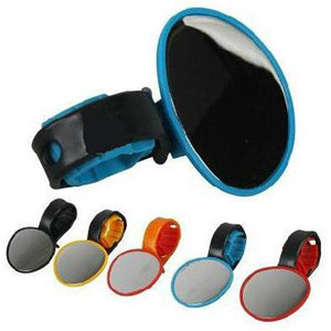 Bicycle Rear View Flexible Mirror Cycling  Handlebar Glass 5 color