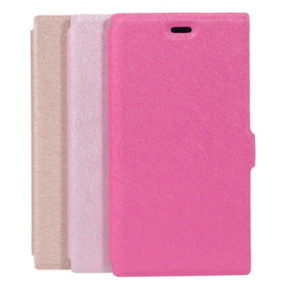 Luxury Silk Grain Pu Leather Phone Protection Case For Xiaomi3