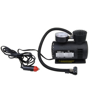 12V Auto Electric Pump Air Compressor Portable Tire Inflator 300PSI