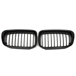 Gloss Black Grill Grille For BMW 3 Series E46 99-01 4Door 323 325