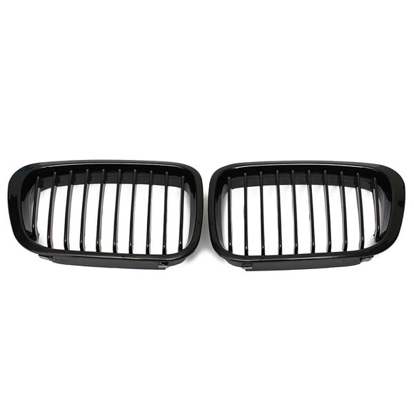 Gloss Black Grill Grille For BMW 3 Series E46 99-01 4Door 323 325