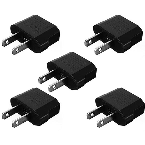 5XEU To US Travel Charger Adapter Plug Outlet Converter