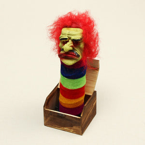 Halloween Wooden Box Horror Trick Prank Electric Voice Activated Toy