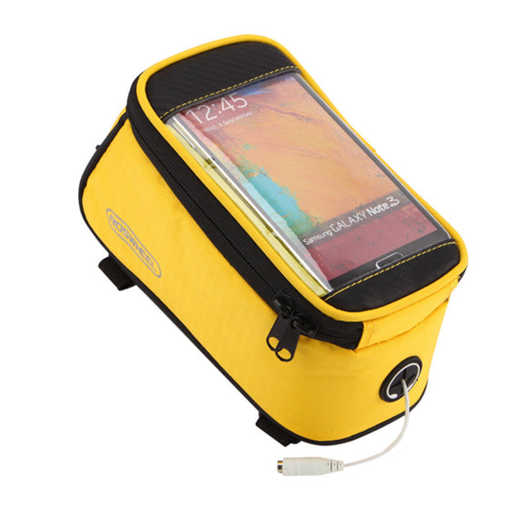 ROSWHEEL Bicycle Mobile Phone Touch Screen Bag Frame Tube Bag