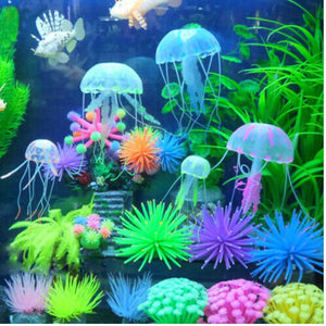 Aquarium Silicone Artificial Coral Plant Under Water Ornament