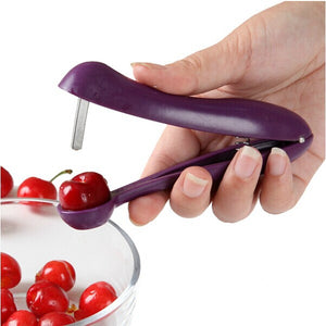 Honana Stainless Steel Handheld Cherry Pitter Fruit Olive Core Remover Kitchen Tool