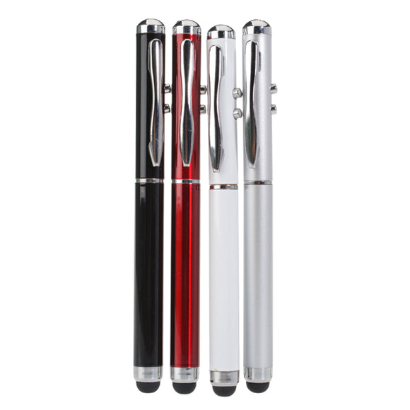 Laser Pointer LED Torch Touch Screen Stylus Ball Pen For Phones