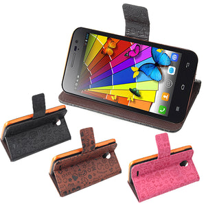 Cartoon Pattern PU Leather Stand Case For JIAYU G2F