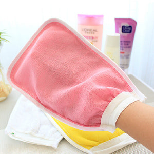 Multicolor Double Side Shower Towel Wash Mitt Rubbing Mitts