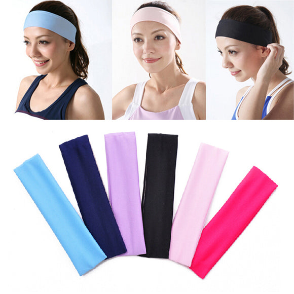 Honana BX-808 Elastic Ladys Plain Headbrand Yoga Sport Wash Face Snood 6 Colors