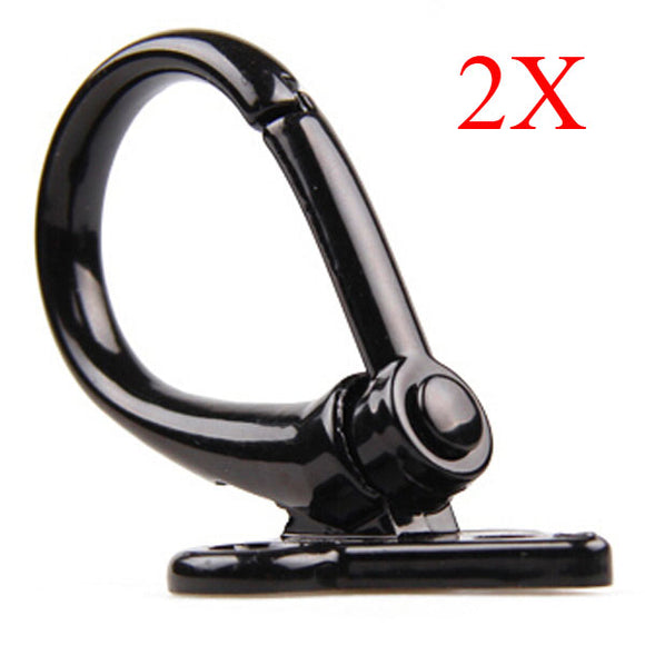 Black Motorcycle Luggage Hooks Aluminum Scooter