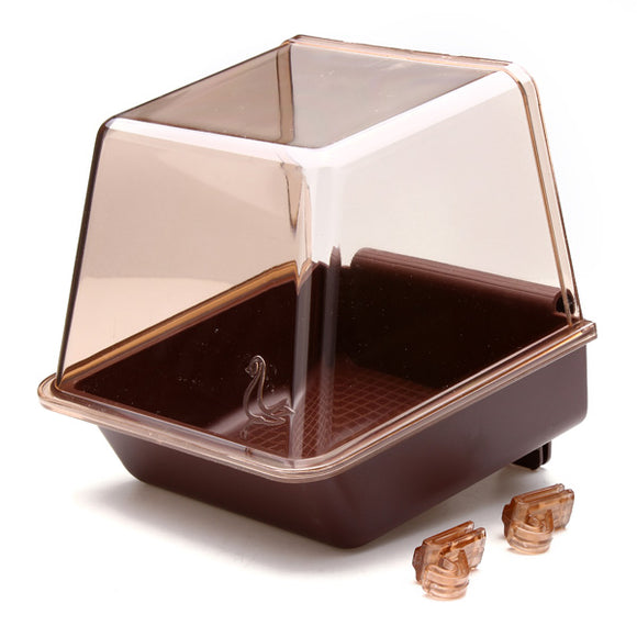 Deluxe Bird Bathtub Bath Box Cage Accessory for Bird