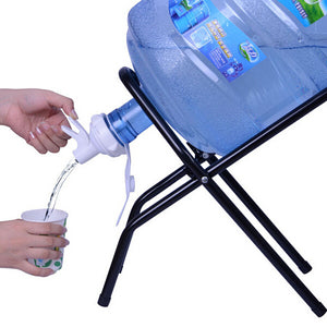 Bottle Water Invert Rack With A Spout And A Stick