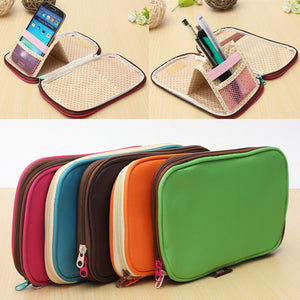 Foldable Multi Stationery Pencil Bag Cosmetic Storage Cases