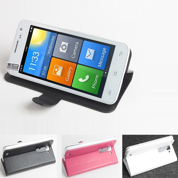 Flip Open PU Leather Protective Case For Elephone G3