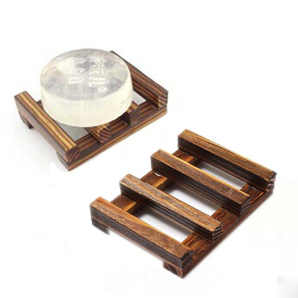 Novelty Natural Wooden Soap Holder Bathroom Gadgets