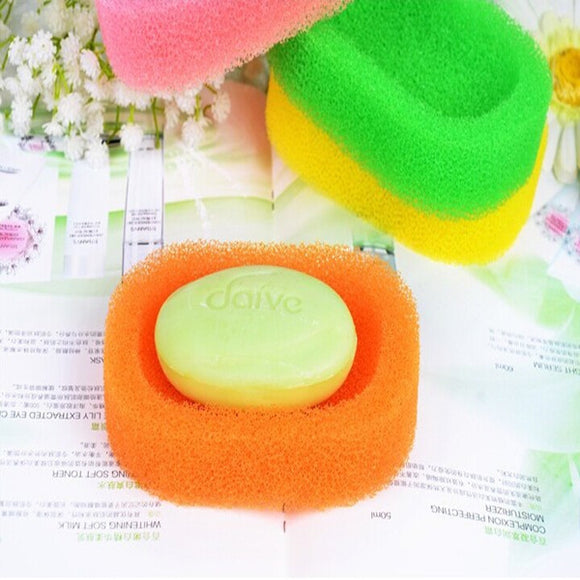 Creative Mesh Sponge Of Soap Box Holders Dish Tray Bathroom