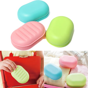 Travel Hiking Soap Box Dish Plate Holder Container Case Foaming