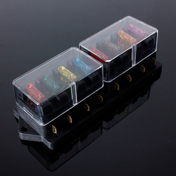 12V Universal Motor 8 Way Circuit Standard Blade Fuse Box Holder