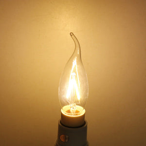 E14 2W Warm White Incandescent Light Candle Light Bulb 220V