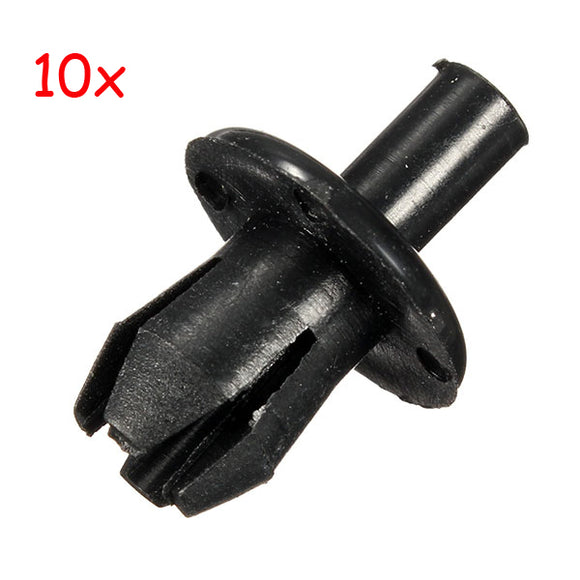 10Pcs Bumper&Splash Guard Plastic Rivet Body Panel Trim Clips