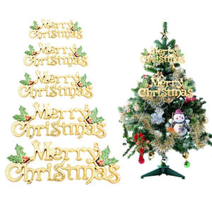 Merry Christmas Letter Card For Christmas Tree Hanging Ornament